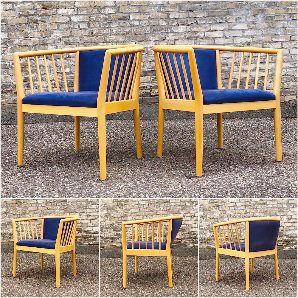 Finn Østergaard - Lindebjerg Møbelfabrik - Model B-411 chairs