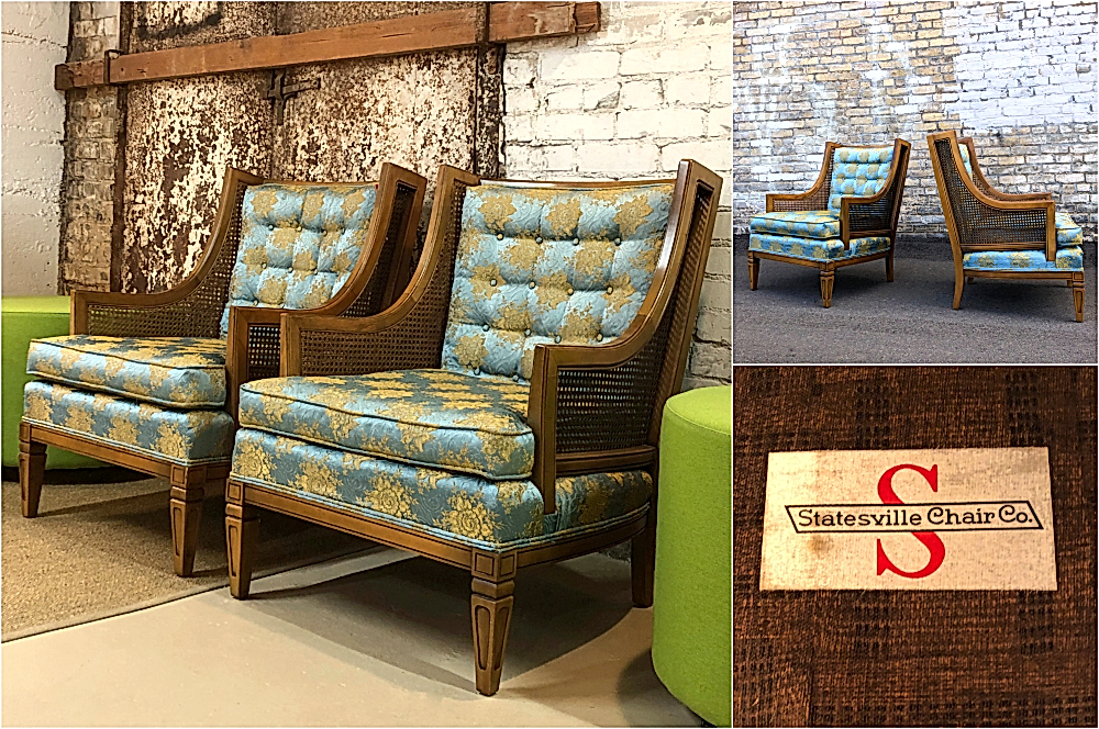 Hollywood Regency chairs by Statesville