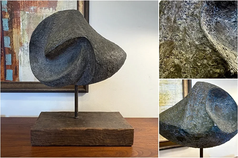 Mid-century abstract bronze scuplture