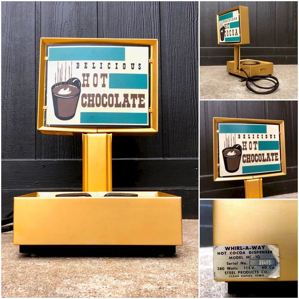 Vintage Whirl-A-Way hot cocoa server