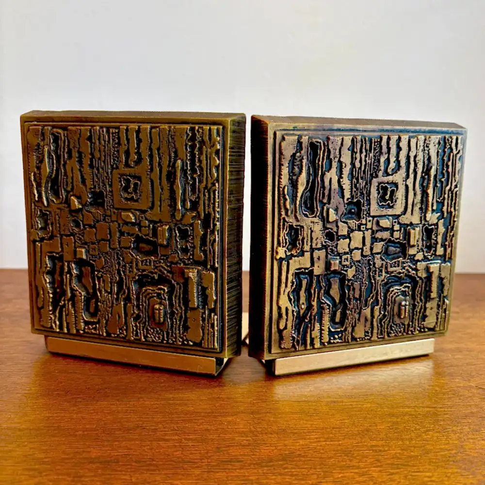 Mid-century modern Paul Evans bookends