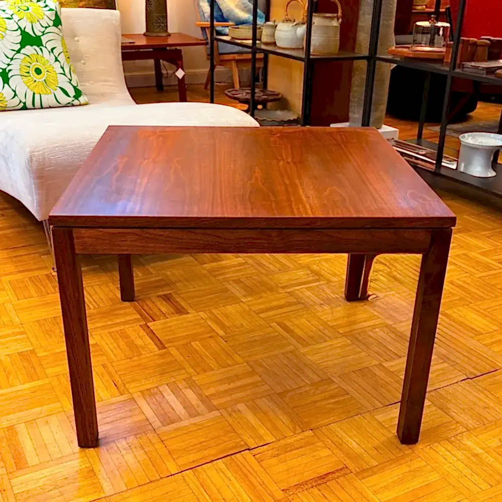 Mid-century walnut accent table