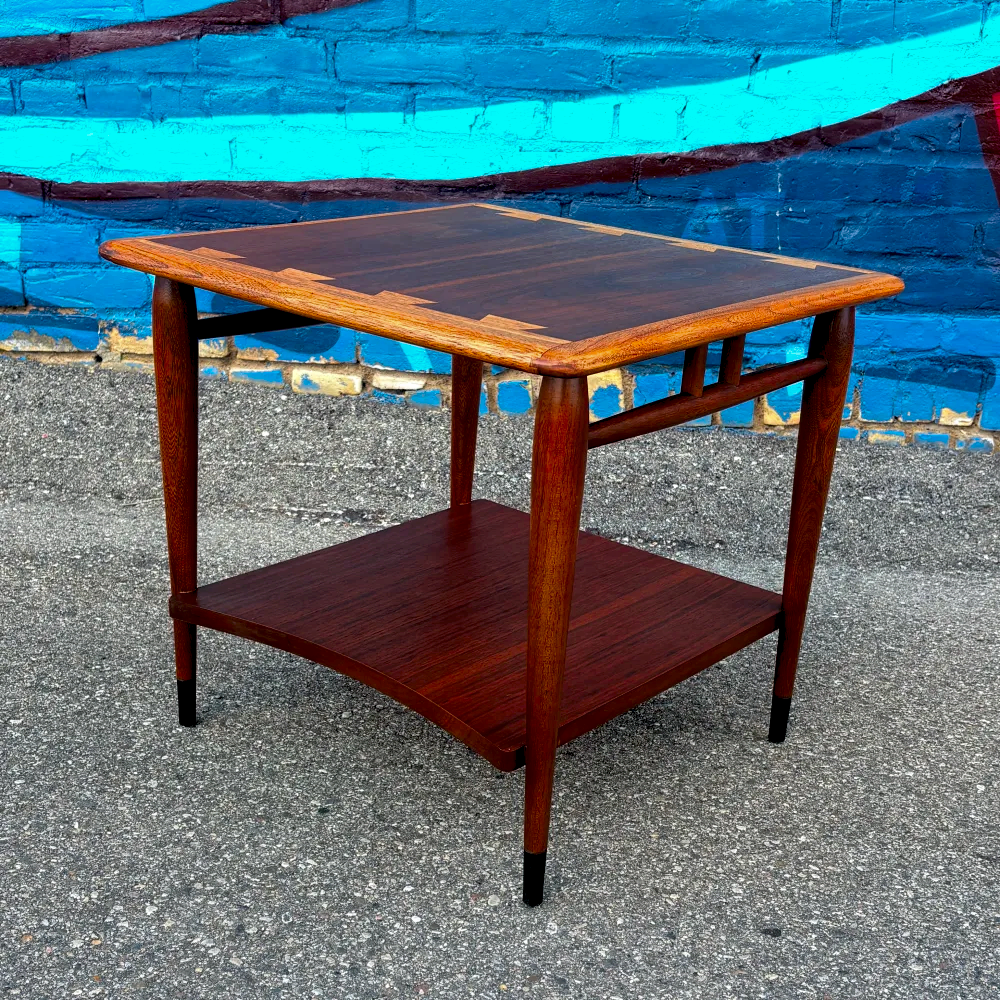 Restored Lane Acclaim square accent table
