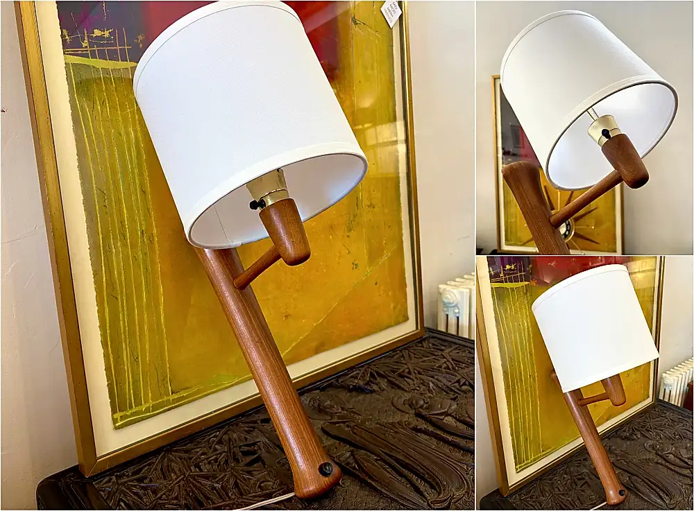 Jane and Gordon Martz - Marshall Studios - teak wall sconce