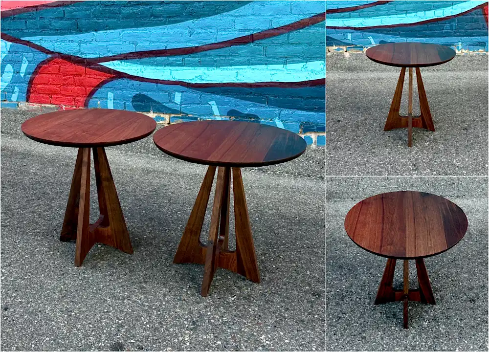 Made in Minnesota mid-century style accent tables