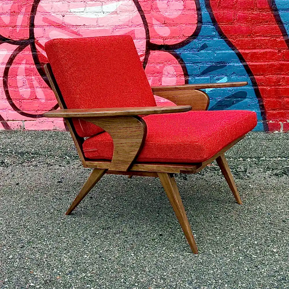 Made in Minnesota mid-century style easy chair