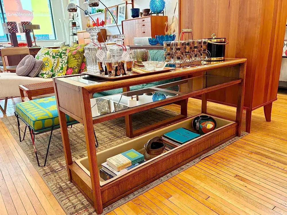 Vintage console table - planter